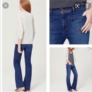 Ann Taylor Loft Wide Leg Trouser Jeans